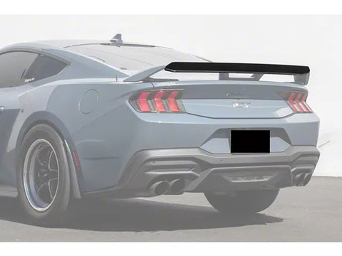 2024-2025 Mustang GT w/ Performance Pack Spoiler EOS Performance Track Style Rear Spoiler Gurney Flap; Glossy Black