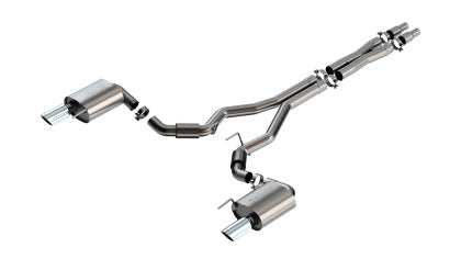 24-25 Mustang GT w/o Active Borla S-Type Cat-Back Exhaust with Polished Tips