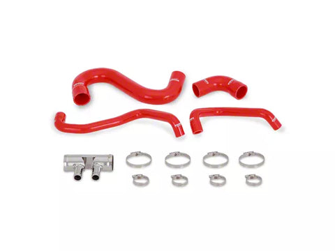 2015-2023 Mustang GT Mishimoto Silicone Lower Radiator Hose Kit; Red