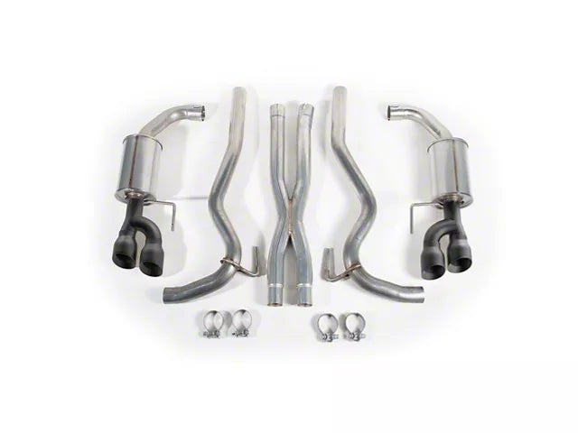 2018-2023 Mustang GT Fastback w/o Active Roush Cat-Back Exhaust with Black Tips