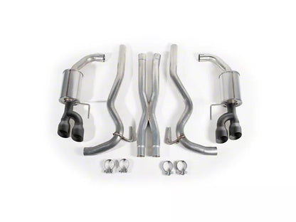 2018-2023 Mustang GT Fastback w/o Active Roush Cat-Back Exhaust with Black Tips