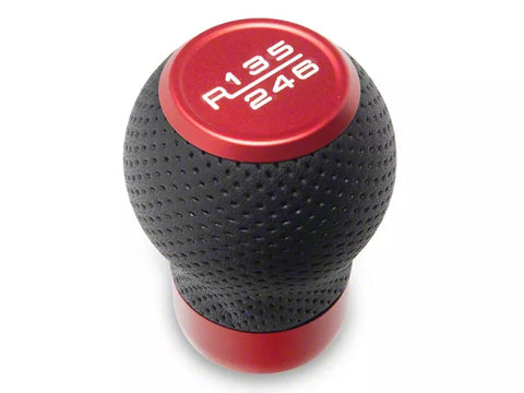 2024-2025 Mustang GT, Dark Horse SpeedForm 6-Speed Shift Knob; Red