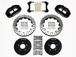 1994-2004 Wilwood Superlite 6R Front Big Brake Kit with 12.90-Inch Drilled and Slotted Rotors; Black Calipers