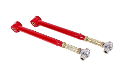 2005-2014 BMR On-Car Adjustable DOM Rear Lower Control Arms; Polyurethane/Rod End Combo; Red