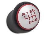 2015-2023 Mustang Modern Billet GT350 Style Shift Knob; Direct Fit; Red