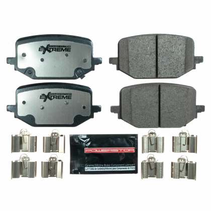 2024-2025 W/ Performance Pack PowerStop Z26 Street Performance Carbon-Fiber Ceramic Brake Pads; Rear Pair