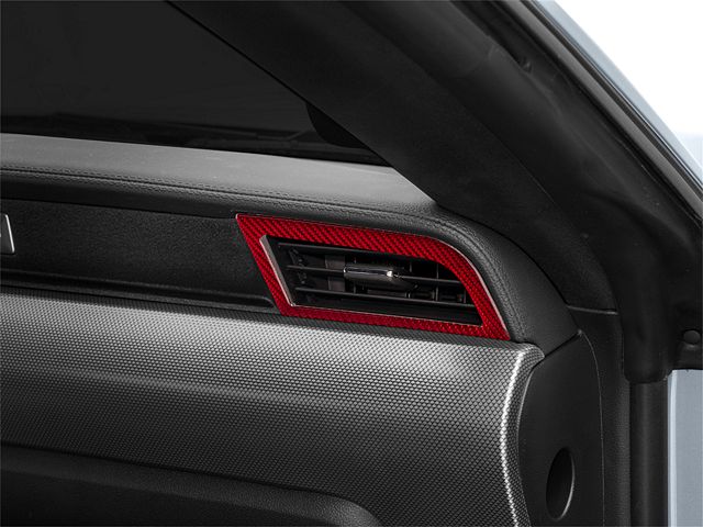 2015-2023 Mustang SpeedForm Outer HVAC Vent Trim; Red Carbon