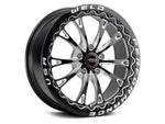 2005-2025 WELD Performance Belmont Drag Beadlock Gloss Black Milled Wheel; Rear Only; 18x10; 45mm Offset