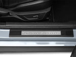 2015-2023 Mustang Door Sill Surround Accent Trim; Domed Carbon Fiber