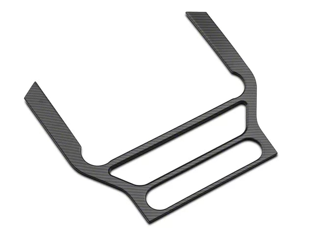 2015-2023 Mustang SpeedForm Center Dash Trim; Carbon Fiber Style