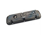 1979-1993 289/302/351W Mustang Ford Performance Valve Cover with Cobra Logo; Satin Black