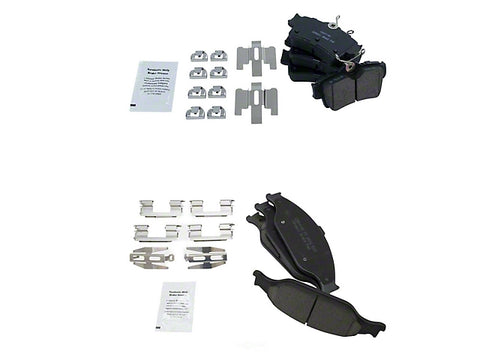 1999-2004 Ceramic Brake Pads; Front and Rear