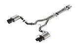 24-25 Mustang GT w/ Active Borla ATAK Cat-Back Exhaust with Carbon Fiber Tips