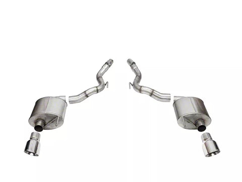 2024-2025 Mustang GT Convertible w/o Active Exhaust Corsa Performance Sport Axle-Back Exhaust with Polished Tips