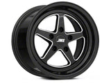 1994-2025 JMS Avenger Series Black Clear with Diamond Cut Wheel; Front Only; 17x4.5; -24.75mm Offset