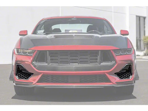 2024-2025 Mustang GT Lower Side Grille Inserts; Carbon Fiber