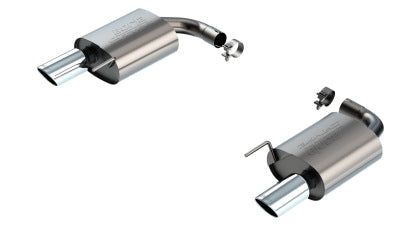 2024-2025 Mustang GT w/o Active Exhaust Borla S-Type Axle-Back Exhaust with Chrome Tips