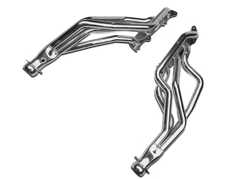 1986-2004 BBK 1-3/4-Inch Coyote 5.0L Swap Long Tube Headers; Polished Silver Ceramic