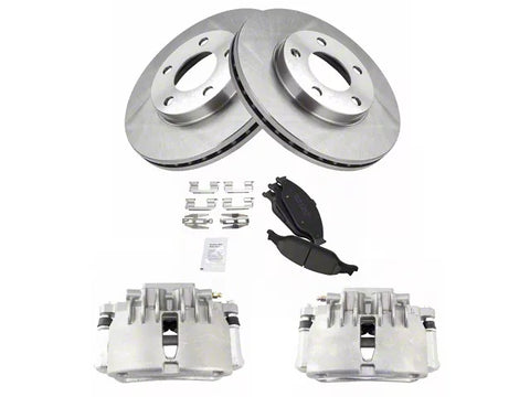 1999-2002 Mustang GT, V6 Ceramic Brake Rotor, Pad and Caliper Kit; Front