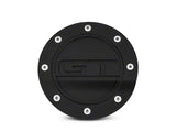 2015-2023 Mustang Competition Series Fuel Door with GT Logo; Black