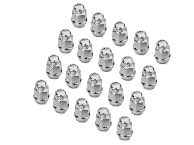 1979-2014 Chrome Acorn Lug Nut Kit; 1/2-Inch x 20; Set of 20
