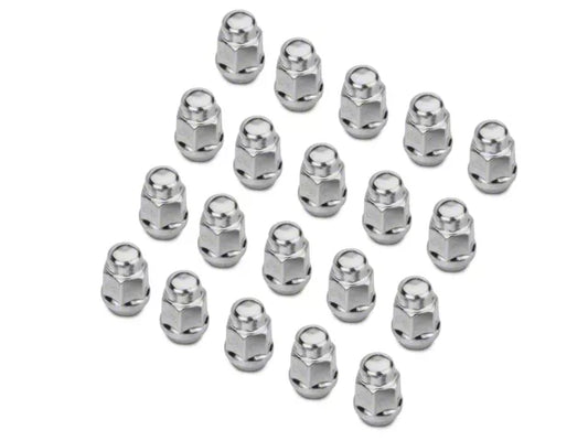 1979-2014 Chrome Acorn Lug Nut Kit; 1/2-Inch x 20; Set of 20
