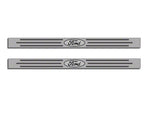 2010-2014 Polished/Brushed Stainless Door Sill Covers with Ford Oval Logo