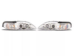 1994-1998 Dual Halo Projector Headlights; Chrome Housing; Clear Lens