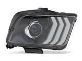 2005-2009 LED DRL Projector Headlights; Black Housing; Clear Lens