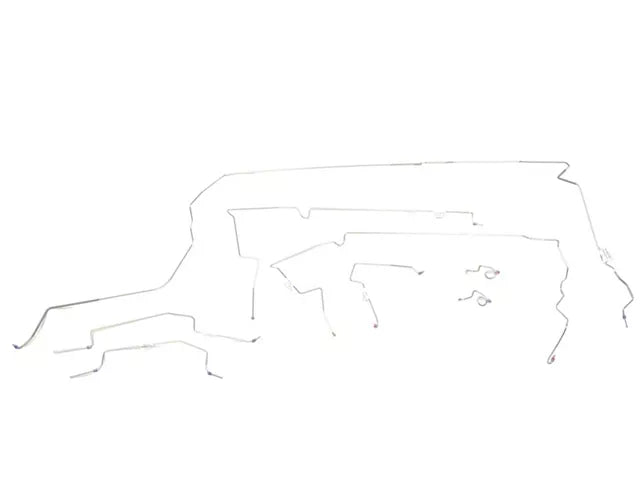 1980-1981 Mustang w/ Power Disc Brakes 8-Piece Stainless Steel Brake Line Kit