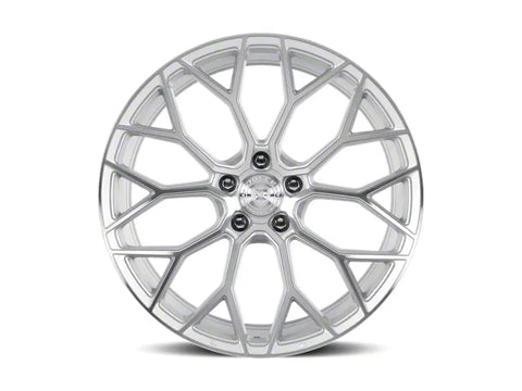 2005-2025 Dolce Performance Pista Gloss Silver Machined Face Wheel; 19x8.5; 35mm Offset