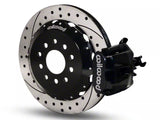 1994-2004 Wilwood CPB Rear Big Brake Kit with Drilled and Slotted Rotors; Black Calipers