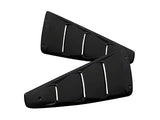 2005-2014 Quarter Window Louvers; Matte Black