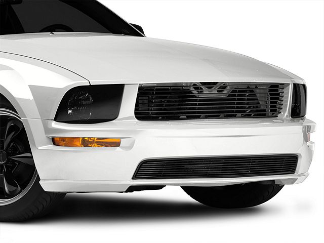 2005-2009 Mustang Modern Billet Retro Grille; Black