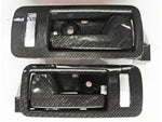 2005-2014 Inner Door Handles; Carbon Fiber