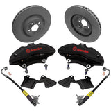 2015-2023 Mustang Ford Performance Six-Piston Front Big Brake Kit; Satin Black Calipers