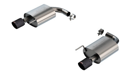 2024-2025 Mustang GT w/o Active Exhaust Borla S-Type Axle-Back Exhaust with Carbon Fiber Tips