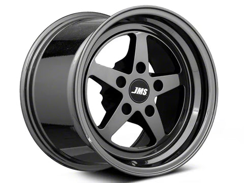 1994-2025 JMS Avenger Series Black Chrome Wheel; Front Only; 17x4.5; -24.75mm Offset