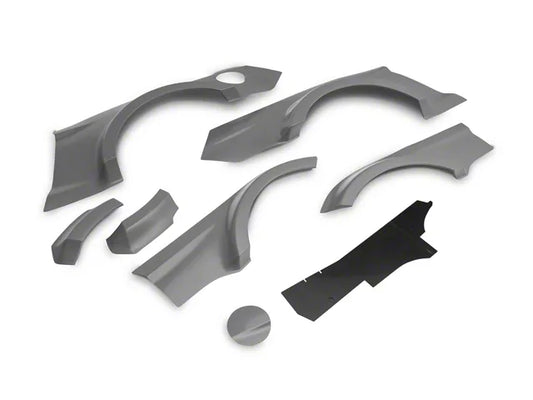 2018-2023 Mustang Fastback, Excluding GT350 & GT500 RTR Spec 5 Wide Body Kit; Unpainted