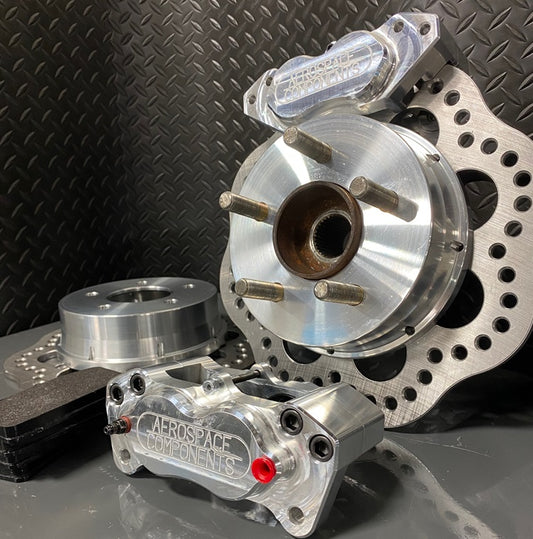 2015-2023 Mustang Rear Pro-Lite Drag Race Brake Kit AED Knuckles - Aerospace Components
