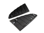 2015-2023 Mustang Quarter Window Louvers; Gloss Black