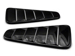 2010-2014 Classic Quarter Window Louvers; Gloss Black