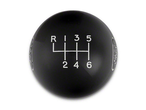 2015-2025 Ford Performance 6-Speed Shift Knob with Ford Performance Logo; Black