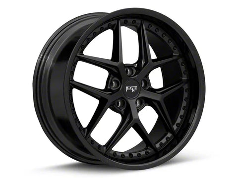 2005-2025 Niche Vice Gloss Black with Matte Black Lip Wheel; 20x9; 35mm Offset