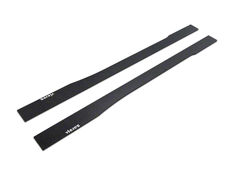 2005-2014 V1R Style Side Skirt Splitters; Textured Black