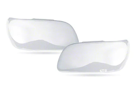 2010-2012 Headlight Covers; Clear