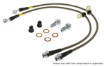 2005-2014 StopTech Stainless Steel Braided Brake Line Kit; Front