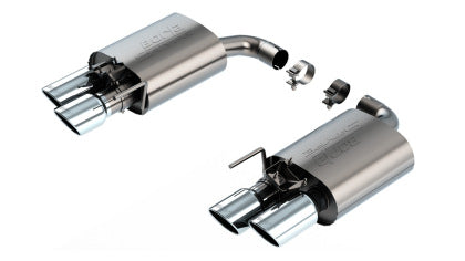 2024-2025 Mustang GT w/ Active Exhaust Borla S-Type Axle-Back Exhaust with Polished Tips