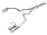 2018-2023 Mustang GT w/ Active AWE Track Edition Cat-Back Exhaust with Chrome Silver Tips