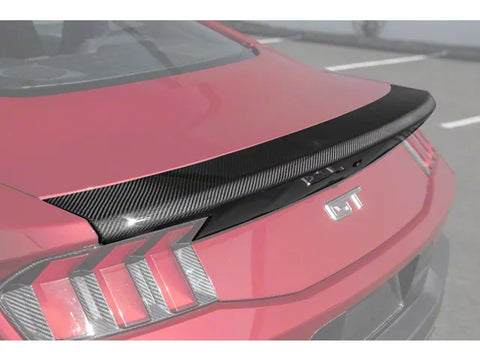 2024-2025 Mustang Fastback Rear Decklid Spoiler Panel; Carbon Fiber